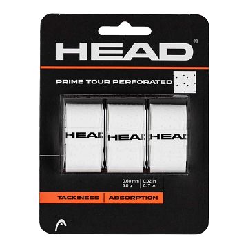 Head Prime Tour Perforated Overgrip 3Pack White